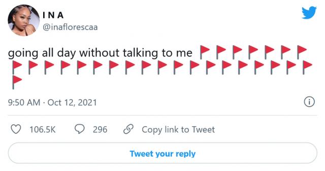 Twitter又一个新趋势：成串的红旗emoji符号