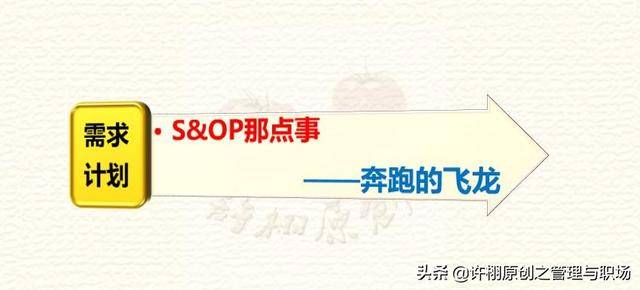 需求计划-S&OP那点事（需求计划是什么）
