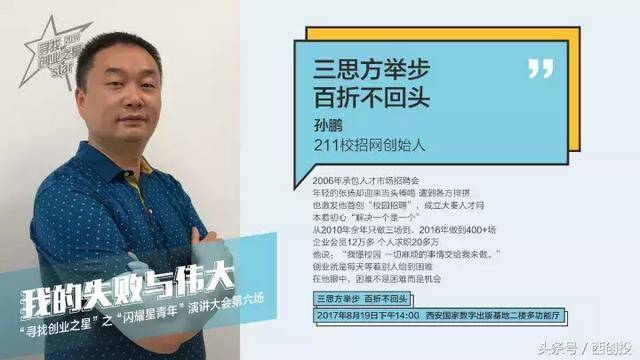 创业者说｜西安高新区创业之星孙鹏：80后创业者六次创业的坚守（西安高新区三次创业规划）